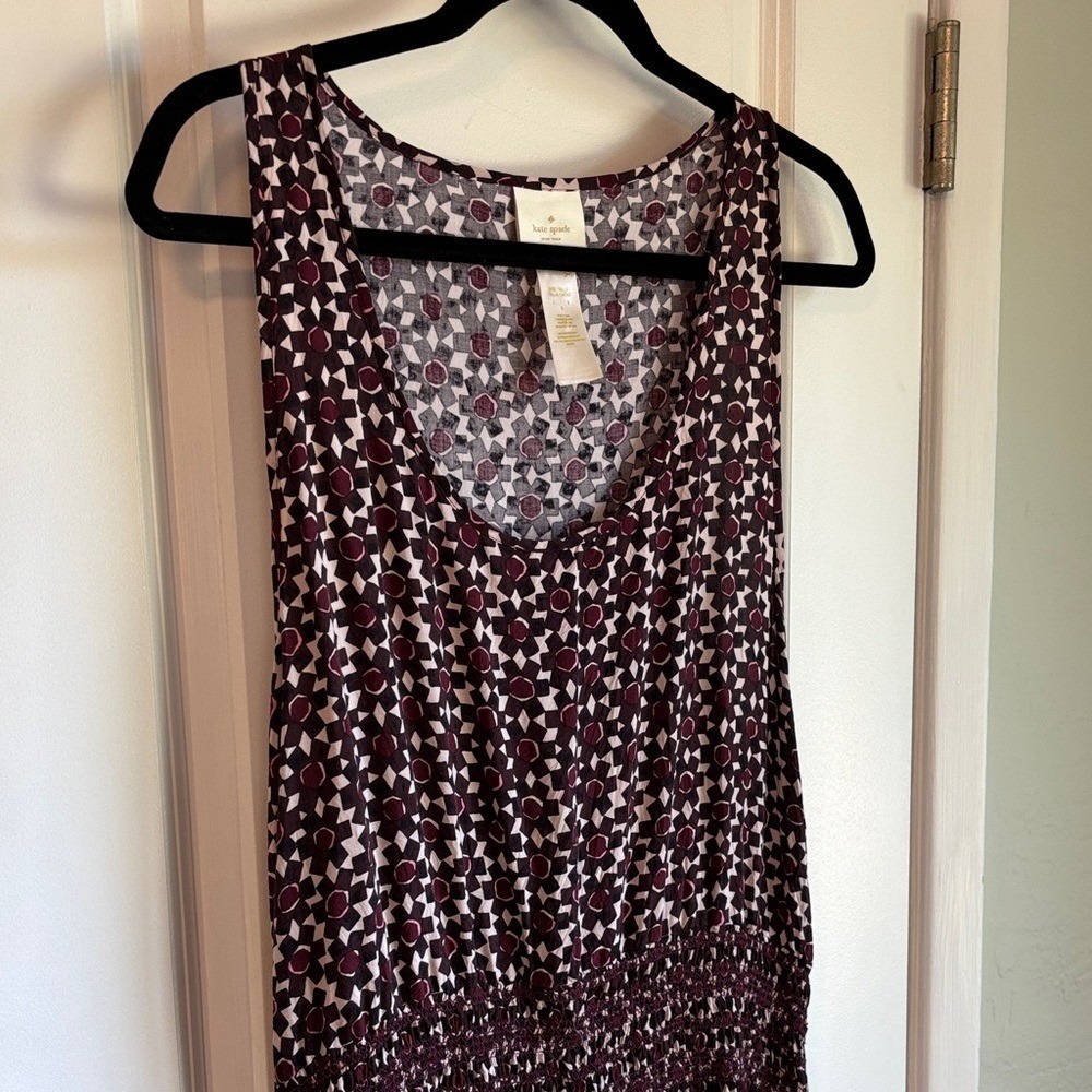 Kate Spade Beach‎ Cover-Up Dress Sumac Red Purple Women L Sleeveless Summer - Picture 4 of 9